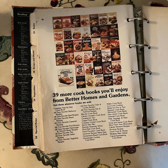 VINTAGE BETTER HOMES & GARDENS NEW COOKBOOK 1981 HARDCOVER 5 RING BINDER - Picture 8 of 17